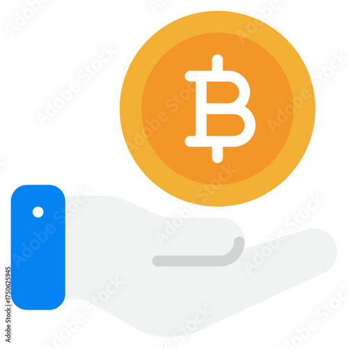 Digital Bitcoin Wallet Illustration