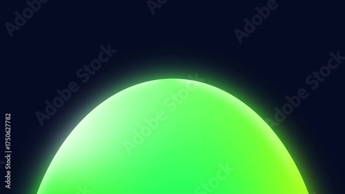 4K Background Colorful Abstract Animated | glowing sphere on black background | glowing sphere in the dark | glowing sphere in the night