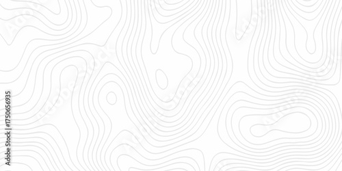 Black and white lines seamless Topographic map patterns, topography line map. Vintage outdoors style. The stylized height of the topographic map contour in lines and contours isolated on transparent.	