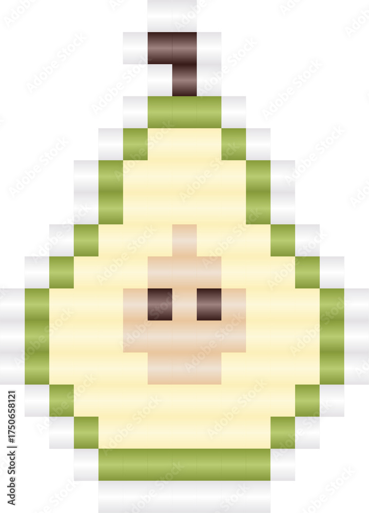 Fototapeta premium Pixel Pear Cutie