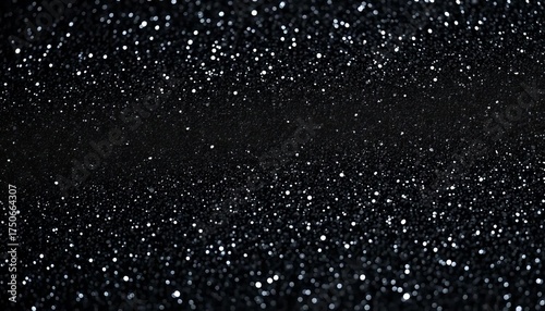 Intricate black glitter texture, densely packed, sparkling, reflects light,  shimmer,  luxury background
