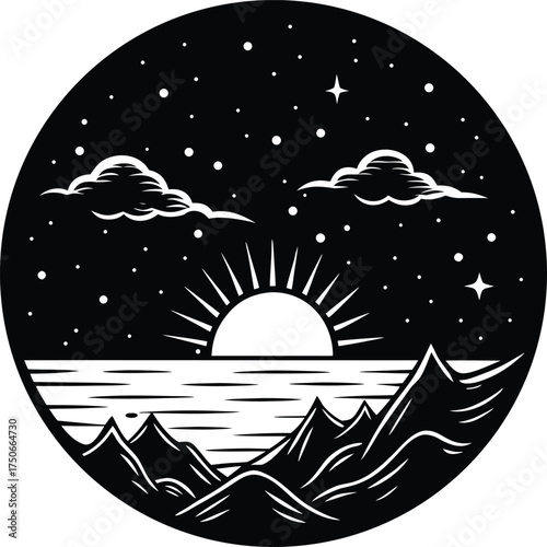 Abstract cosmic swirl of galactic nebula with stars and cosmic dust isolated on transparent background