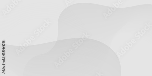 Abstract gray fluid wave background with smooth gradient texture