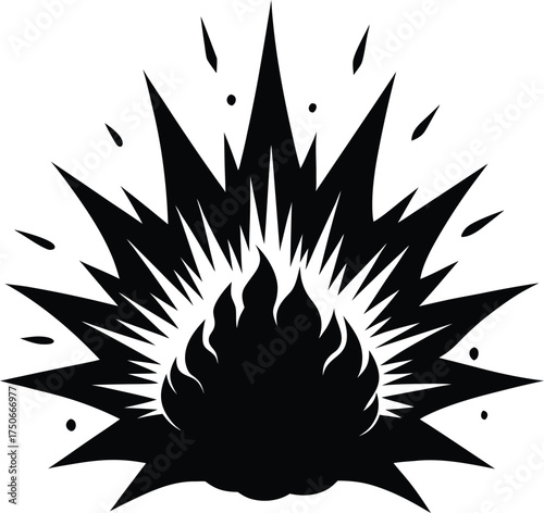 Abstract swirls of vibrant colors forming a dynamic energy burst isolated on transparent background