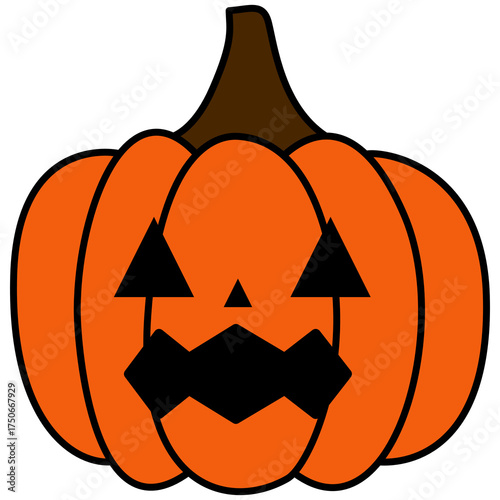 Halloween Pumpkin Jack O Lantern Illustration