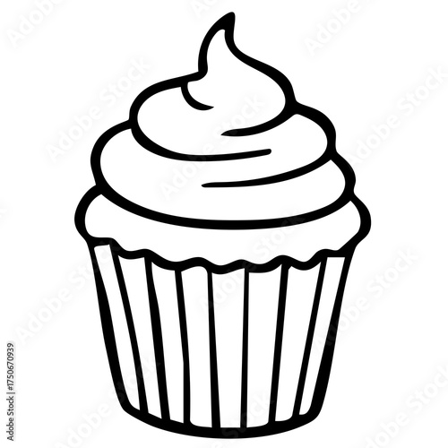 Cupcake Illustration (without cherry)