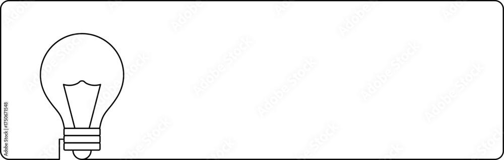 Obraz premium Idea creative banner sign different Light bulb icon. Innovation symbol and creative concept. Vector illustration