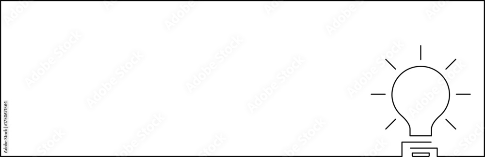 Obraz premium Idea creative banner sign different Light bulb icon. Innovation symbol and creative concept. Vector illustration