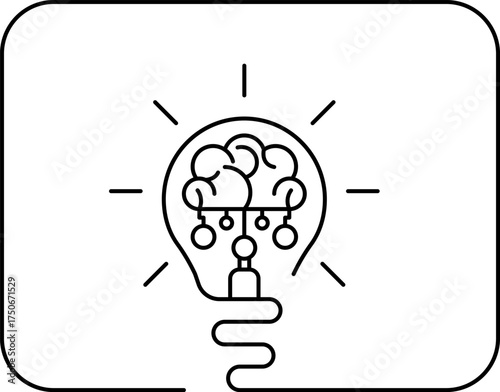 Idea creative banner sign different Light bulb icon. Innovation symbol and creative concept. Vector illustration