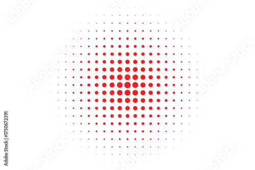 Pop art dot background. Pop art halftone spotted element. Halftone blue color dot. Pop art dotted on white background. Cartoon pop art circle, comic style bubble template
