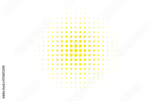 Pop art dot background. Pop art halftone spotted element. Halftone blue color dot. Pop art dotted on white background. Cartoon pop art circle, comic style bubble template