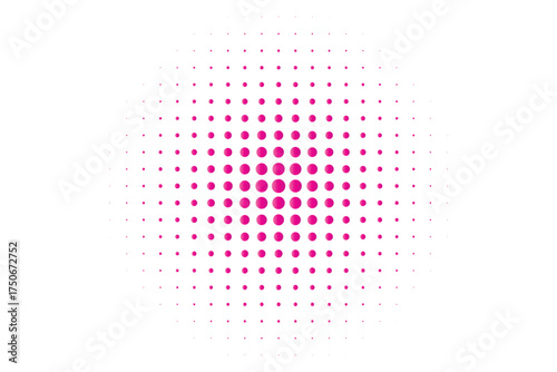 Pop art dot background. Pop art halftone spotted element. Halftone blue color dot. Pop art dotted on white background. Cartoon pop art circle, comic style bubble template