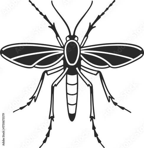 Quirky doodle character looking anxious and holding a sharp knife line art