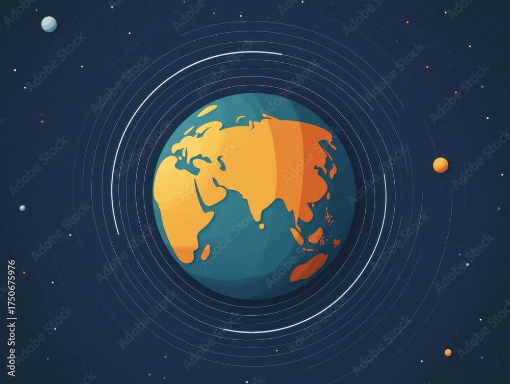Naklejka premium lithospheric plate with continental drift and earth structure. Infographic showing Earth s structure supporting mobile continents