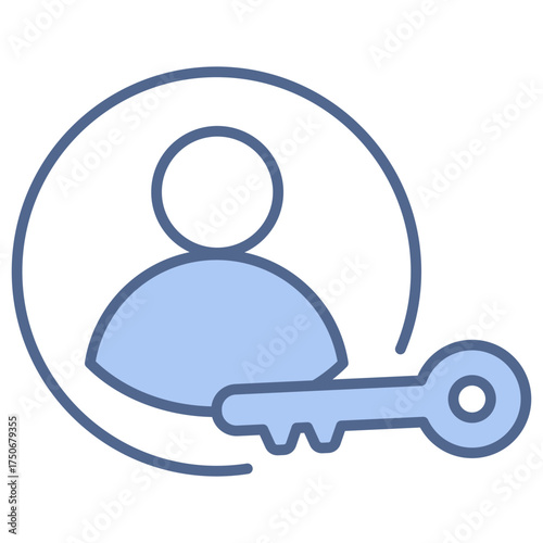 User Access Blue Icon
