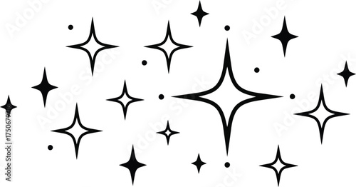 Sparkling star vector graphics for festive and celestial designs scalable eps