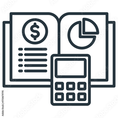 Bookkeeping Outline Icon