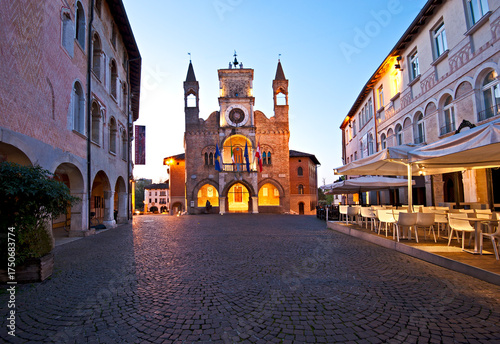 The 14th-century Town  ItalyHall of Pordenone at dawn.