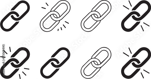 Chain link icons connect ideas and create networks