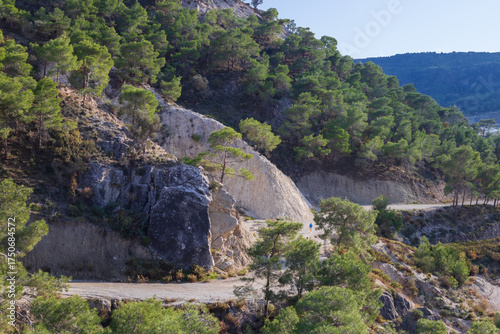 Scenic trails in the mountains of Cyprus