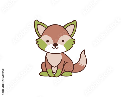 cute baby wolf, baby wolf vector, wolf pup illustration, cute wolf cartoon, adorable wolf art, baby wolf clipart, wolf character design, cute forest animal, smiling wolf pup, baby wolf drawing, kawaii