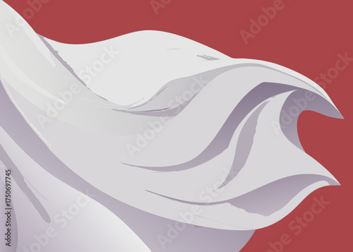 Luxury Silk Cloth With Soft Folds And Shimmer Background