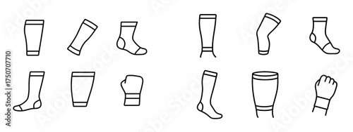 Minimalist Compression Wear Icons
