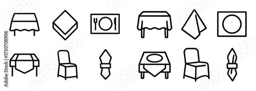 Minimalist Dining Icons