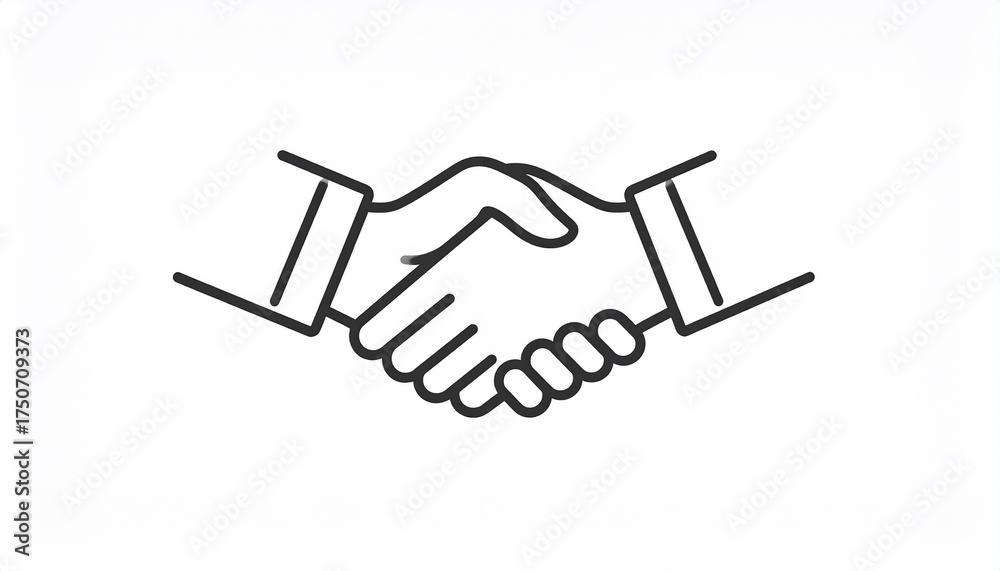 Obraz premium Handshake Icon - Business Agreement