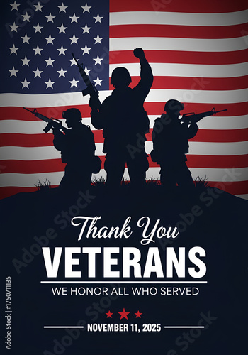 Thank You Veterans Honoring Those Who Served on Veterans Day - United States of America