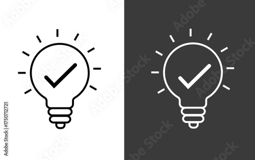 Minimalist success idea illustration, vector