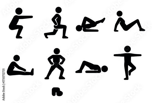 Hip Exercise Icons