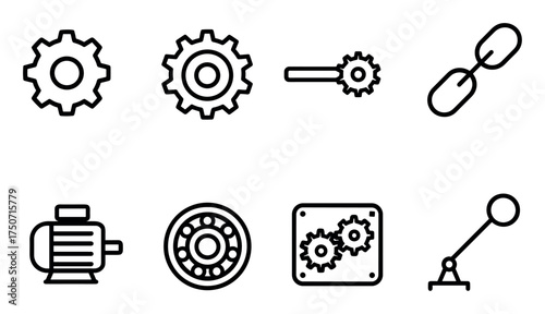 Gear Mechanism Icons