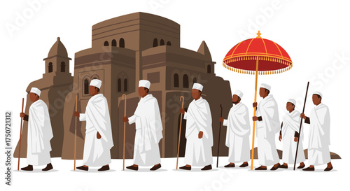 Ethiopian Orthodox Christians Celebrate Epiphany With Procession and Holy Water Rituals
