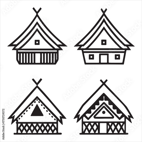 Capturing Traditional Village Life, This Earthen Tribal House Structure embodies Indigenous Heritage and Sustainable Design in Rustic African Architecture.