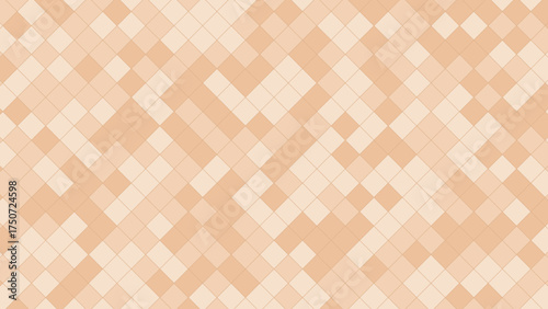 Abstract geometric composition featuring sparse cubes and vibrant color blocks