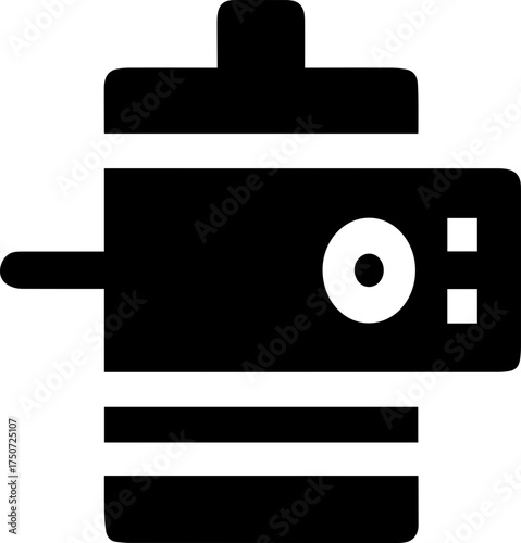 Digital photography technology vector illustration icon for print and web design