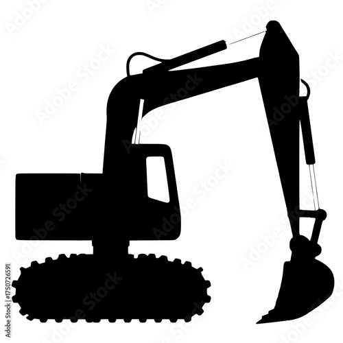 excavator vector illustration 