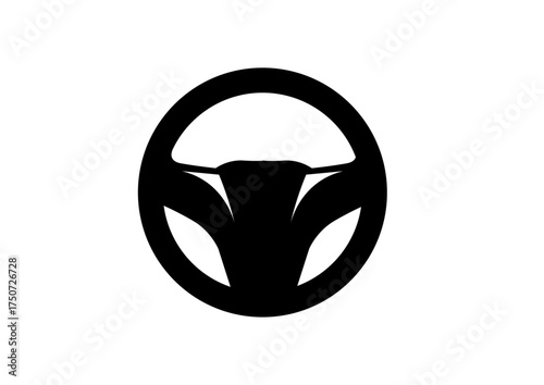 logo de voiture en forme de volant