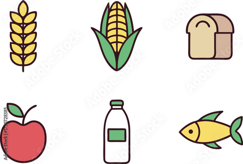 World Food Day Illustration. October 16 Global Food Awareness Design. Healthy Eating and Nutrition Concept Art. Sustainable Agriculture and Food Security Vector. Global Food Celebration with Fresh
