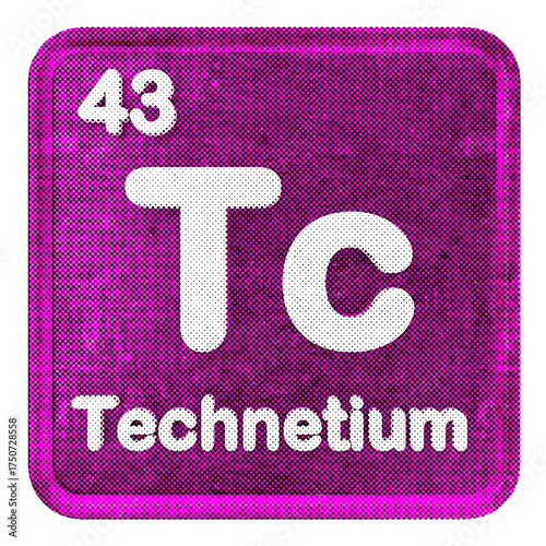 Photos 3d periodic table technetium halftone style