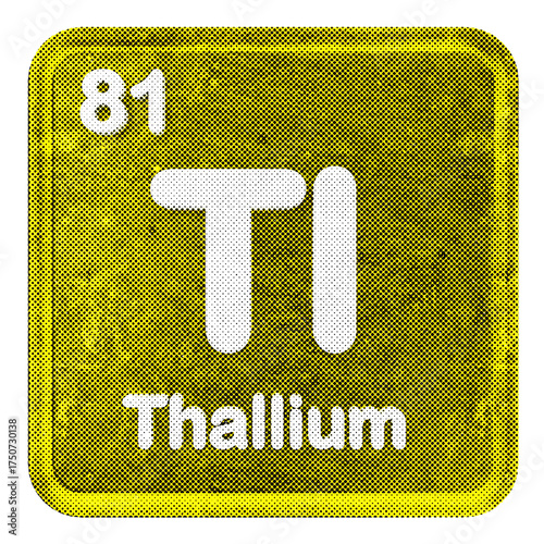 Photos 3d periodic table thallium halftone style