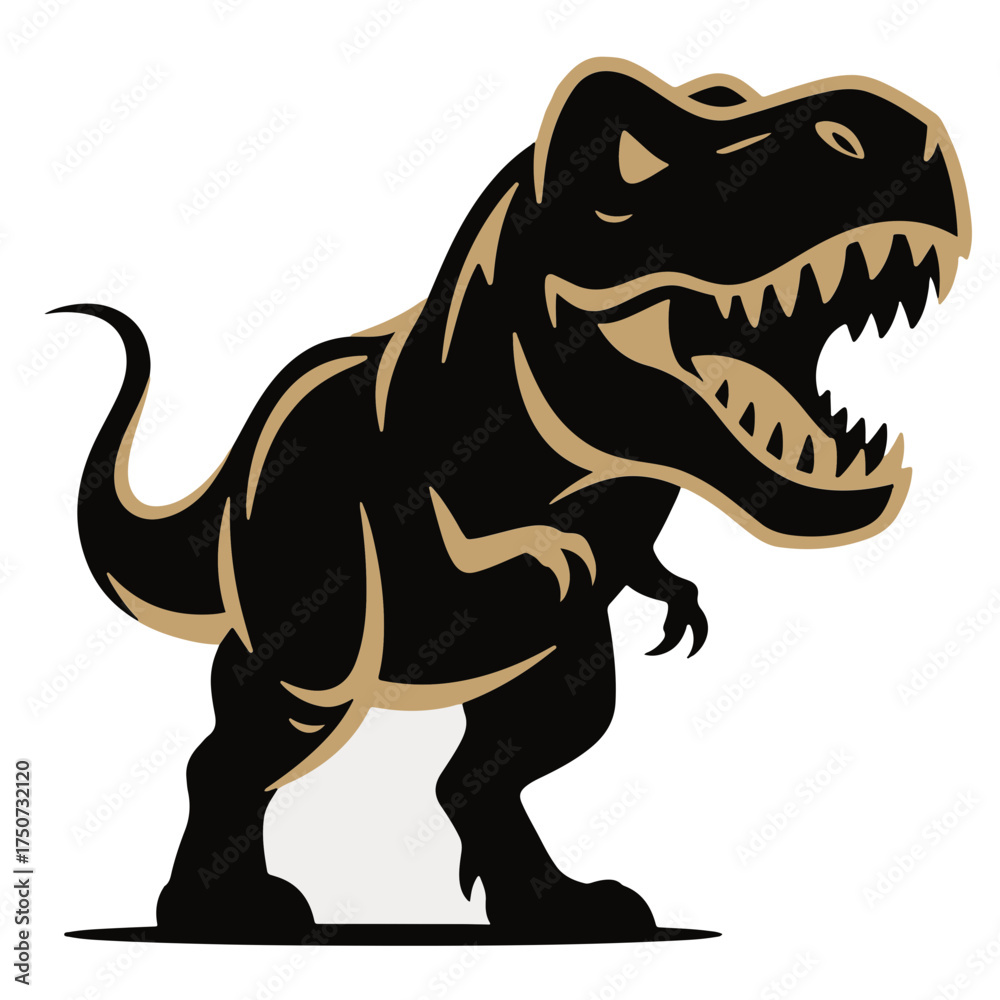 Fototapeta premium t rex as a simple logo vector illustration
