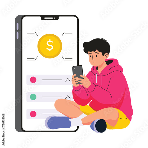 Tracking progress toward money-saving targets illustration