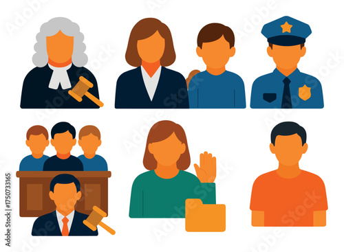 Justice Icons Set