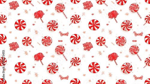 Seamless floral vector pattern with hearts, poppies, and red blood cells
