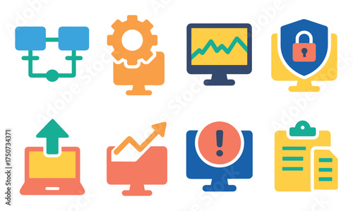 Network Processes Icons