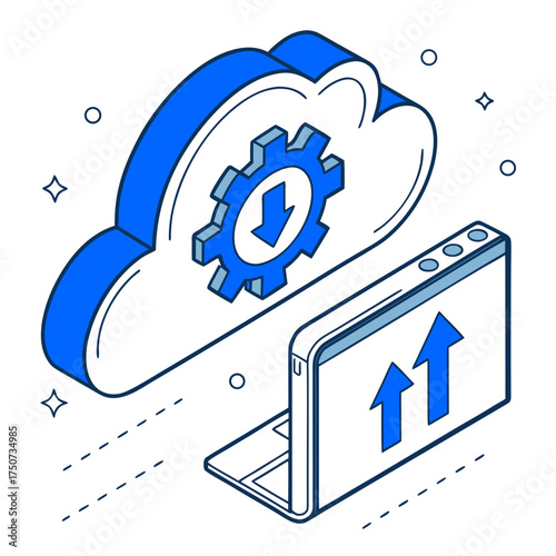 Cloud Upload Icon illustration