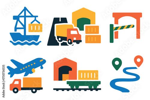 Transport Icons Grid