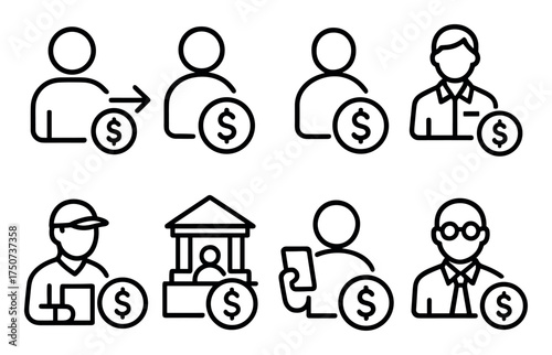 Money Transfer Icons